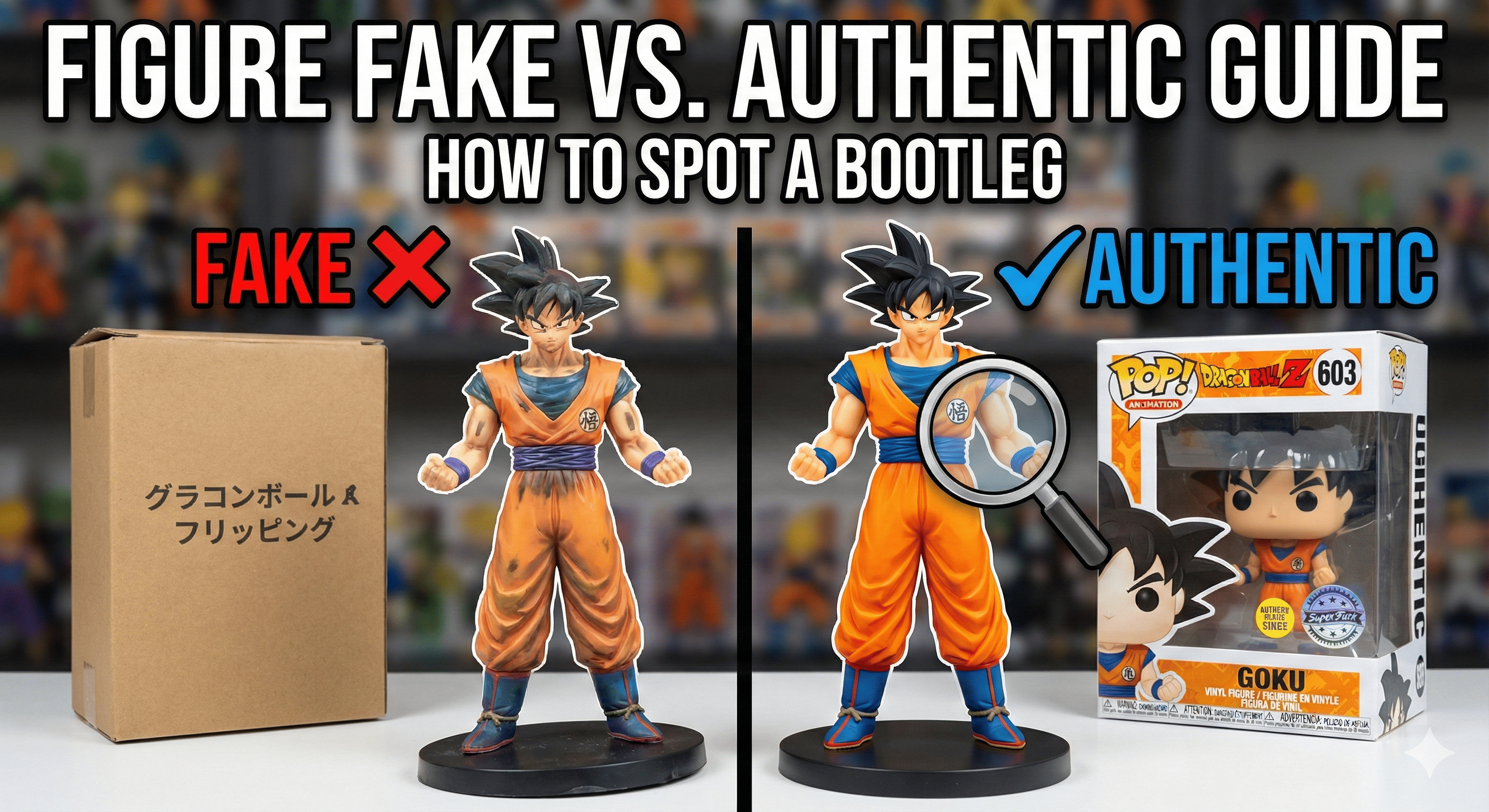 7 Points to Distinguish Fake Figures | Differences from Authentic ...